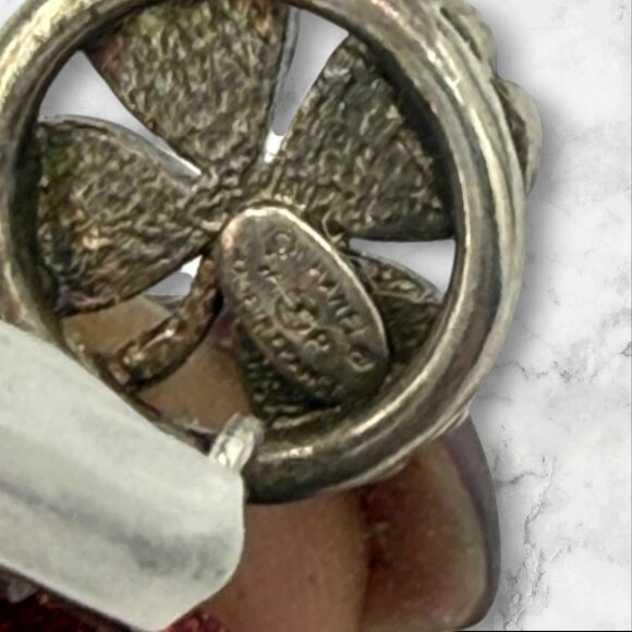 Chanel Vintage CC Drop Clover Clip-On Earring - Picture 4 of 5